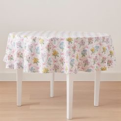 Lenox Westmore Bouquet Ribbon 70x70 Round Tablecloth