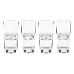 Lenox Westmore Sloane Crystal Highball Glasses, Set of 4