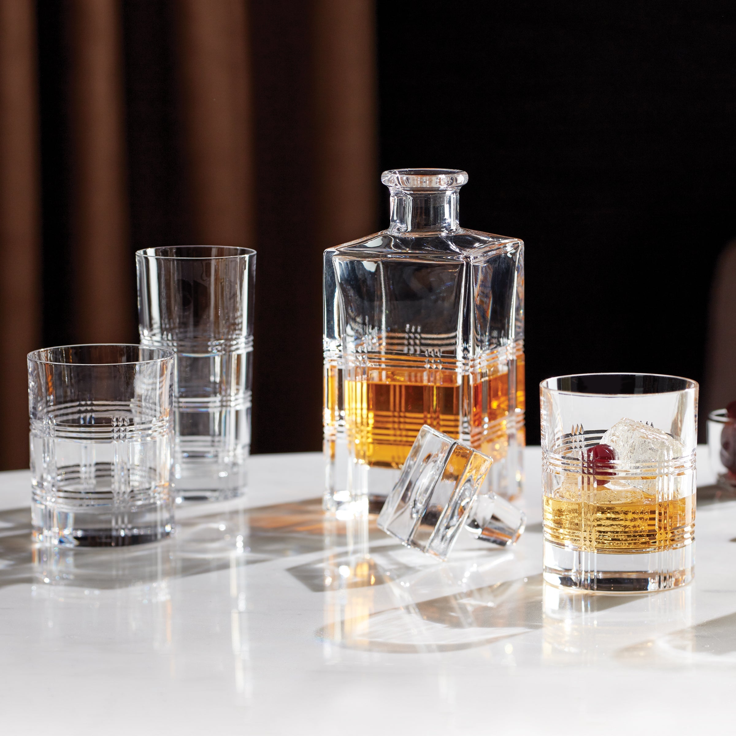 Lenox Westmore Hudson Crystal 5-Piece Whiskey Set - Image 3