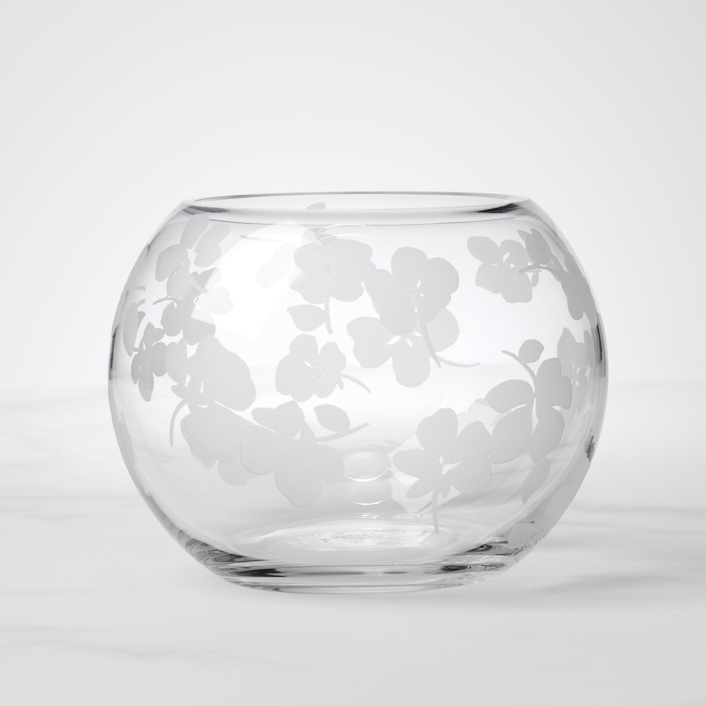 Lenox Westmore Spring Pansies Glass Petite Rose Bowl