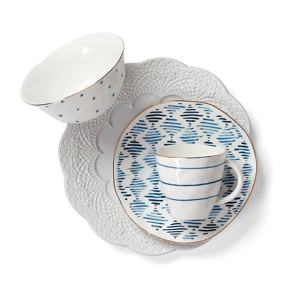 Lenox Westmore Blue Bay Dessert Mugs, Set of 4 - Image 4