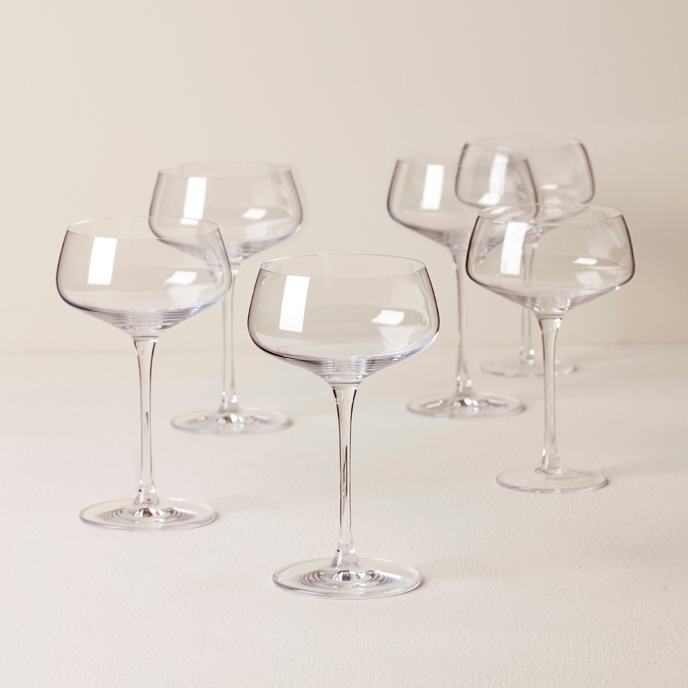 Lenox Westmore Tuscany Classics Angled Coupe Glasses, Set of 6