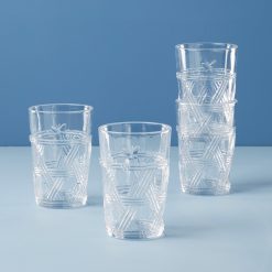 Lenox Westmore Butterfly Meadow Clear Tall Glasses, Set of 4