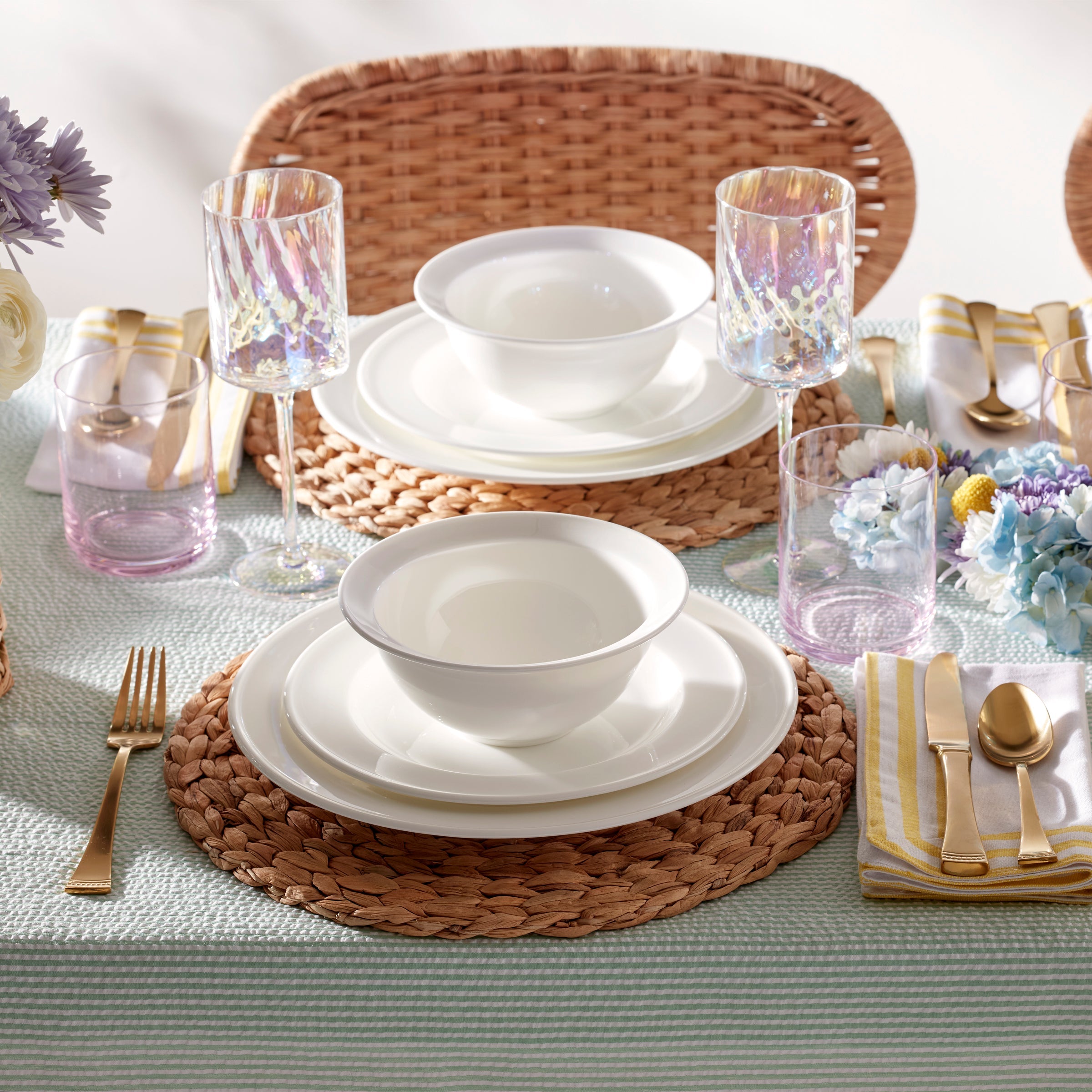 Lenox Westmore Tuscany Classics Iridescent White Wine Glasses, Set of 4 - Image 5