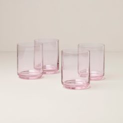 Lenox Westmore Tuscany Stackable Blush Tall Glasses, Set of 4