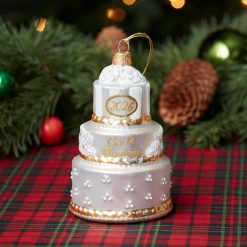 Alternative view of Lenox Westmore 2026 Retro Blown Glass Our 1st Christmas Wedding Ornament