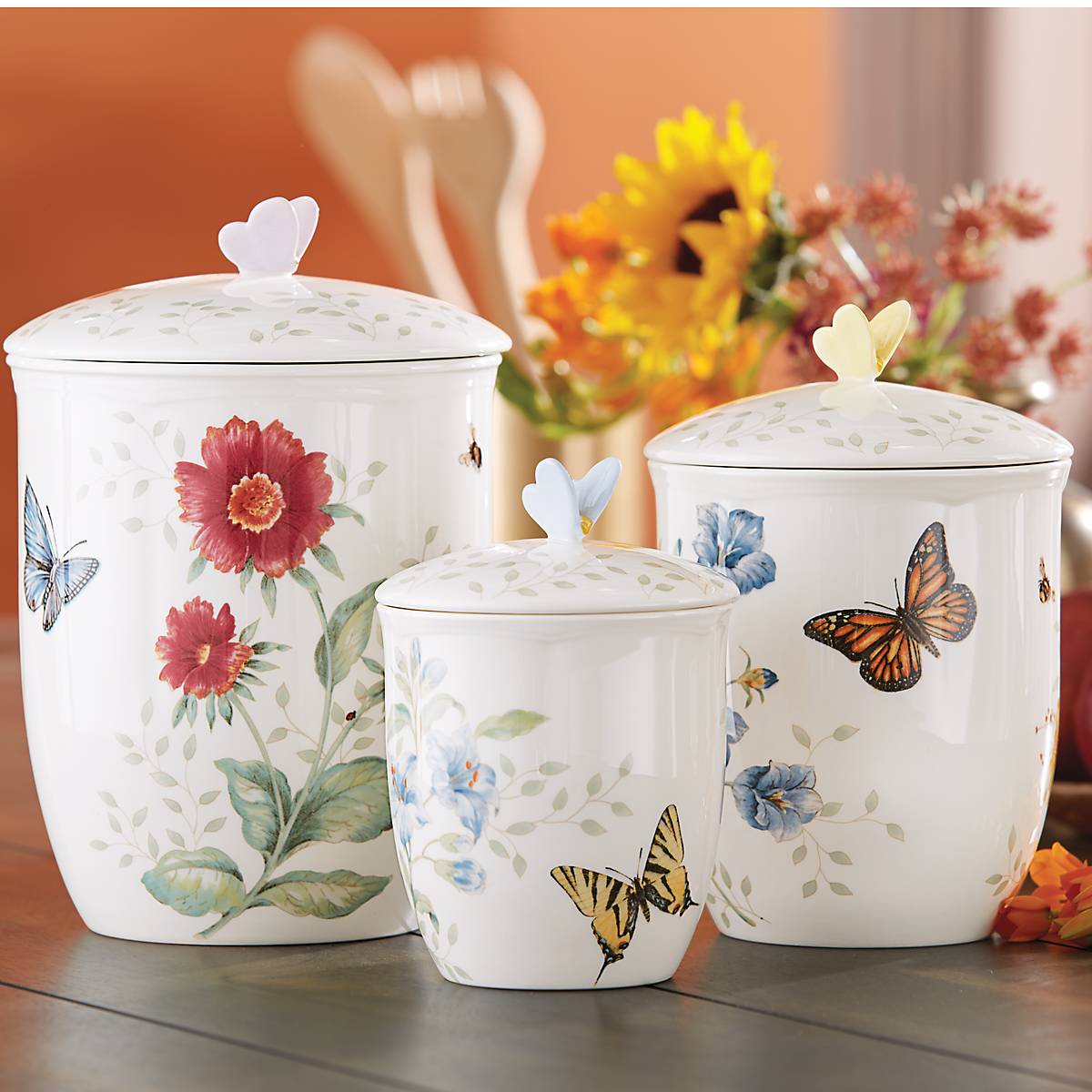 Lenox Westmore Butterfly Meadow 3-Piece Canister Set - Image 2