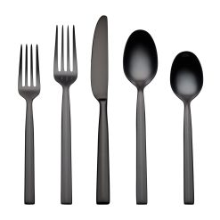 Lenox Westmore Aero Black Mirror 20-Piece Flatware Set