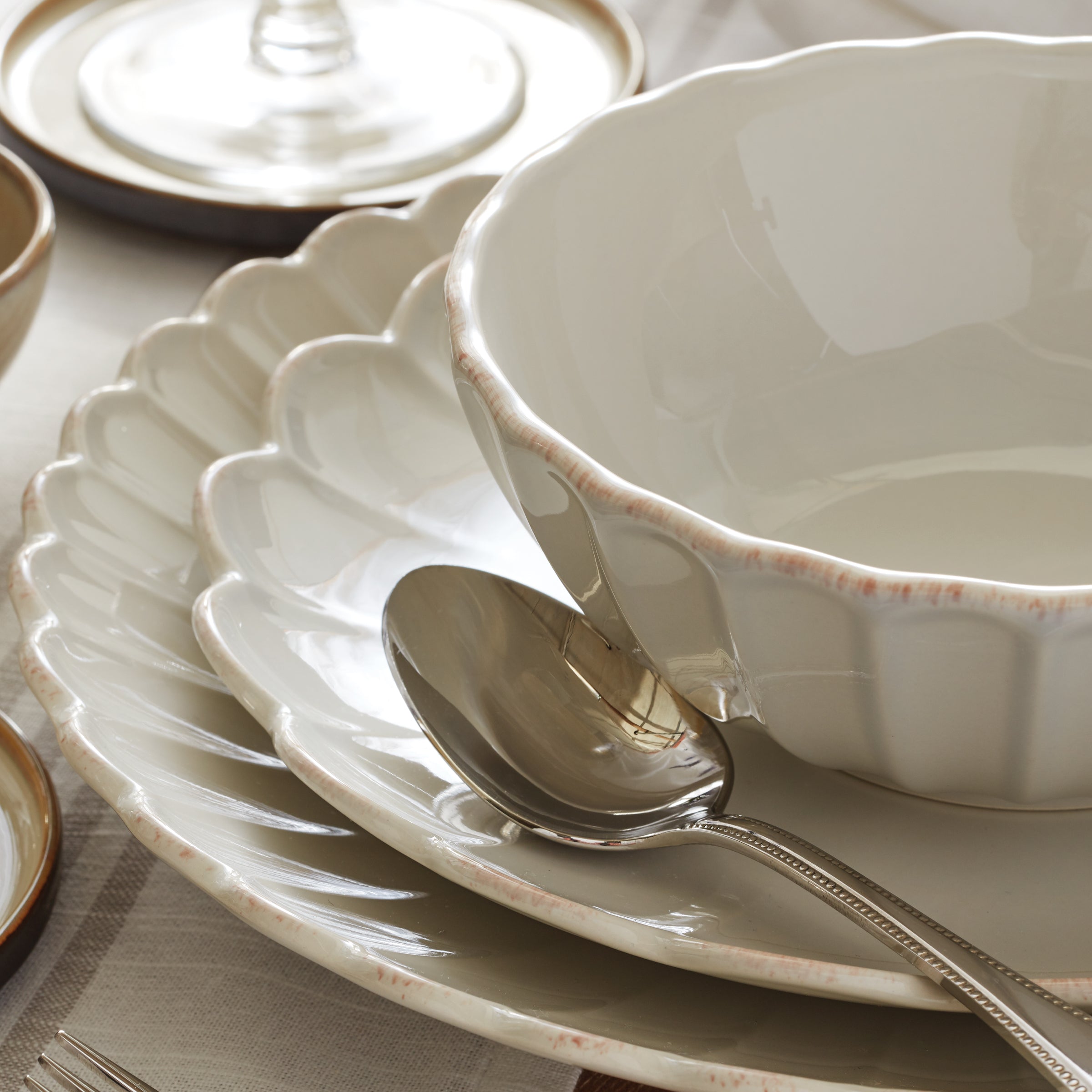 Lenox Westmore French Perle Scallop White Accent Plates, Set of 4 - Image 13
