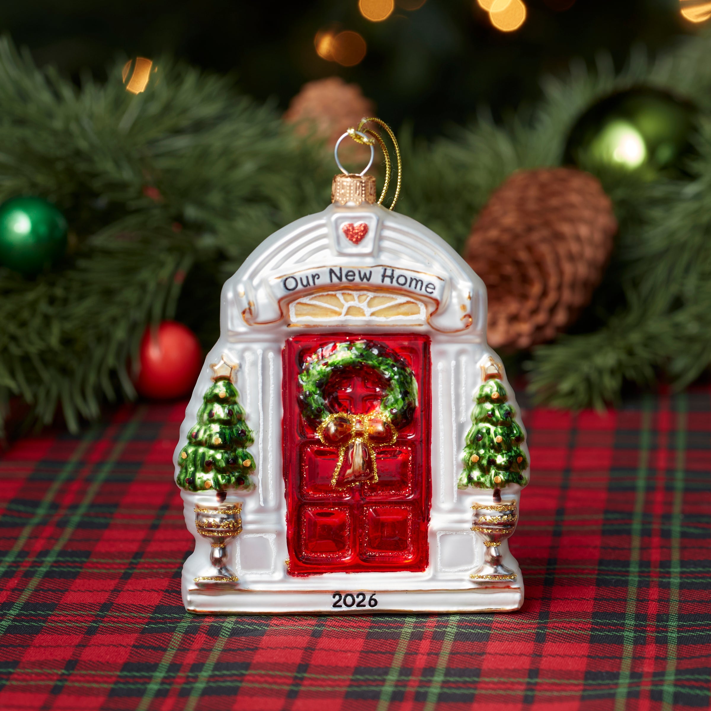 Lenox Westmore 2026 Retro Blown Glass New Home Ornament - Image 2