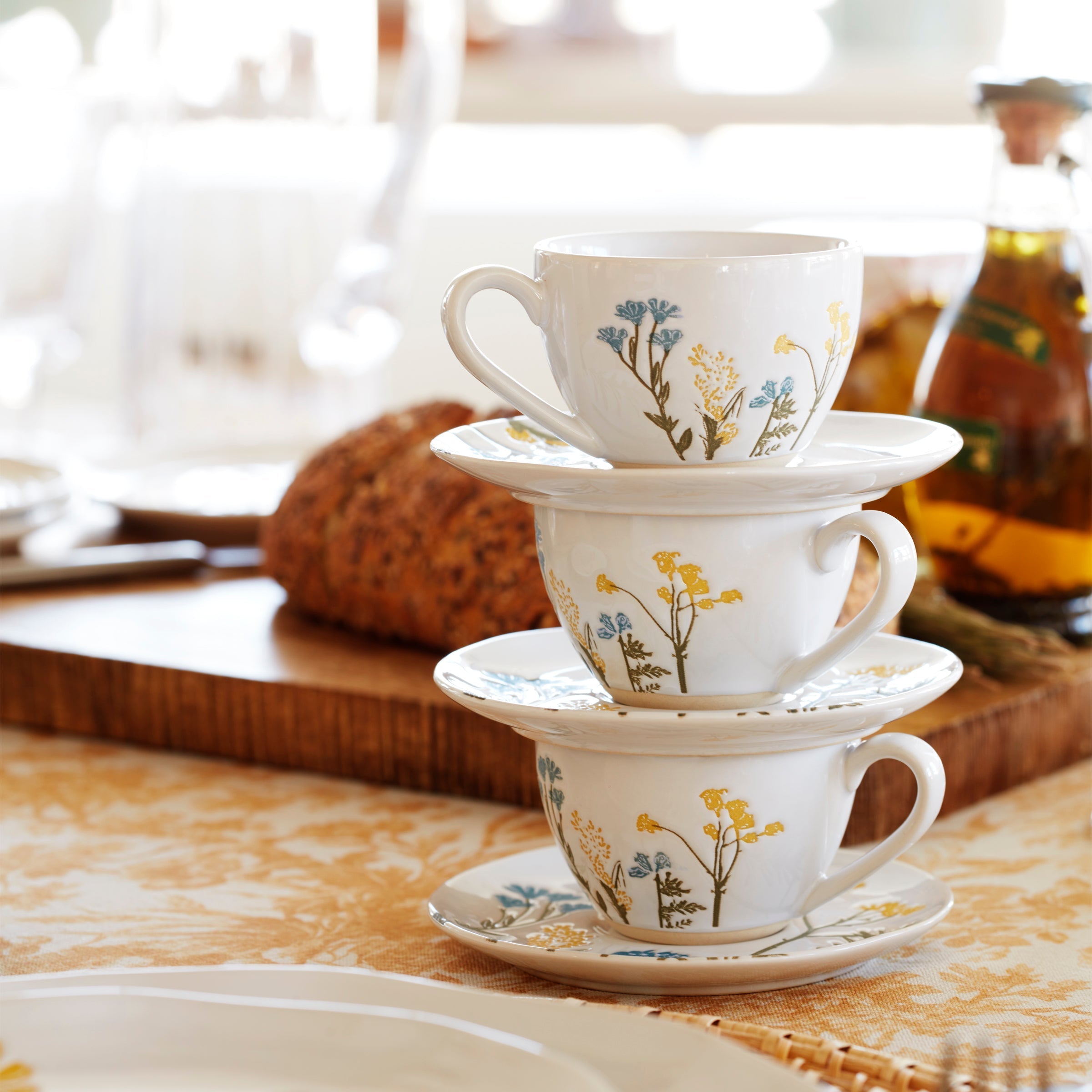 Lenox Westmore Wildflowers 8-Piece Espresso Cups & Saucers Set - Image 2