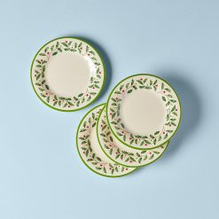 Lenox Westmore Holiday Melamine Accent Plates, Set of 4