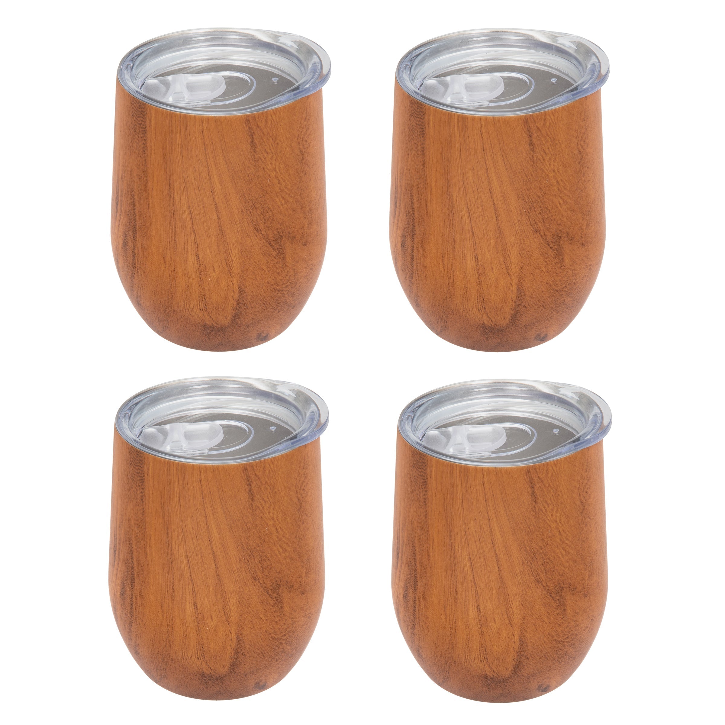 Lenox Westmore Insulated Woodgrain Wine Tumblers, Set of 4 - Image 5