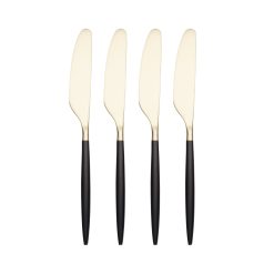 Lenox Westmore Gaze Black Champagne Satin Spreaders, Set of 4