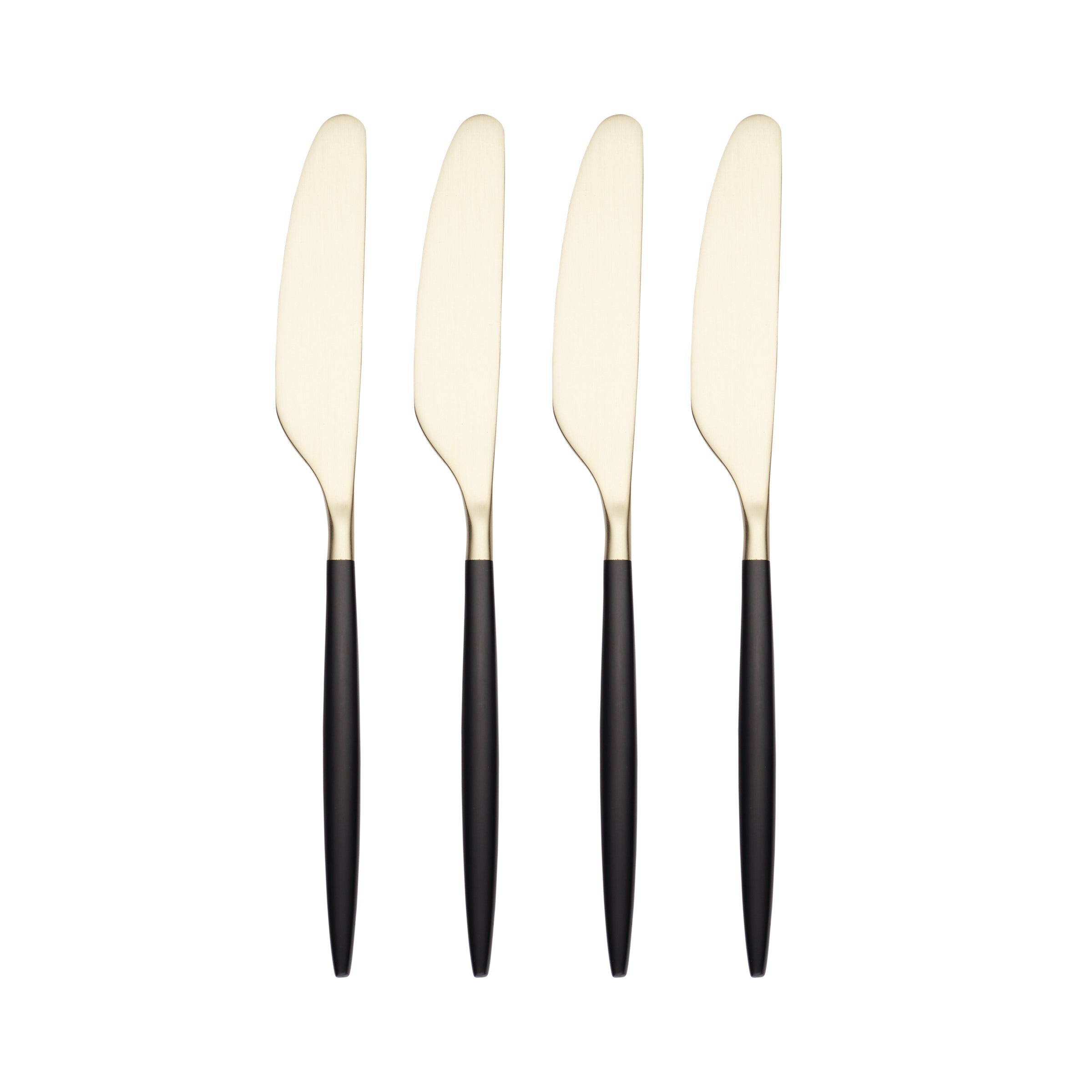 Lenox Westmore Gaze Black Champagne Satin Spreaders, Set of 4
