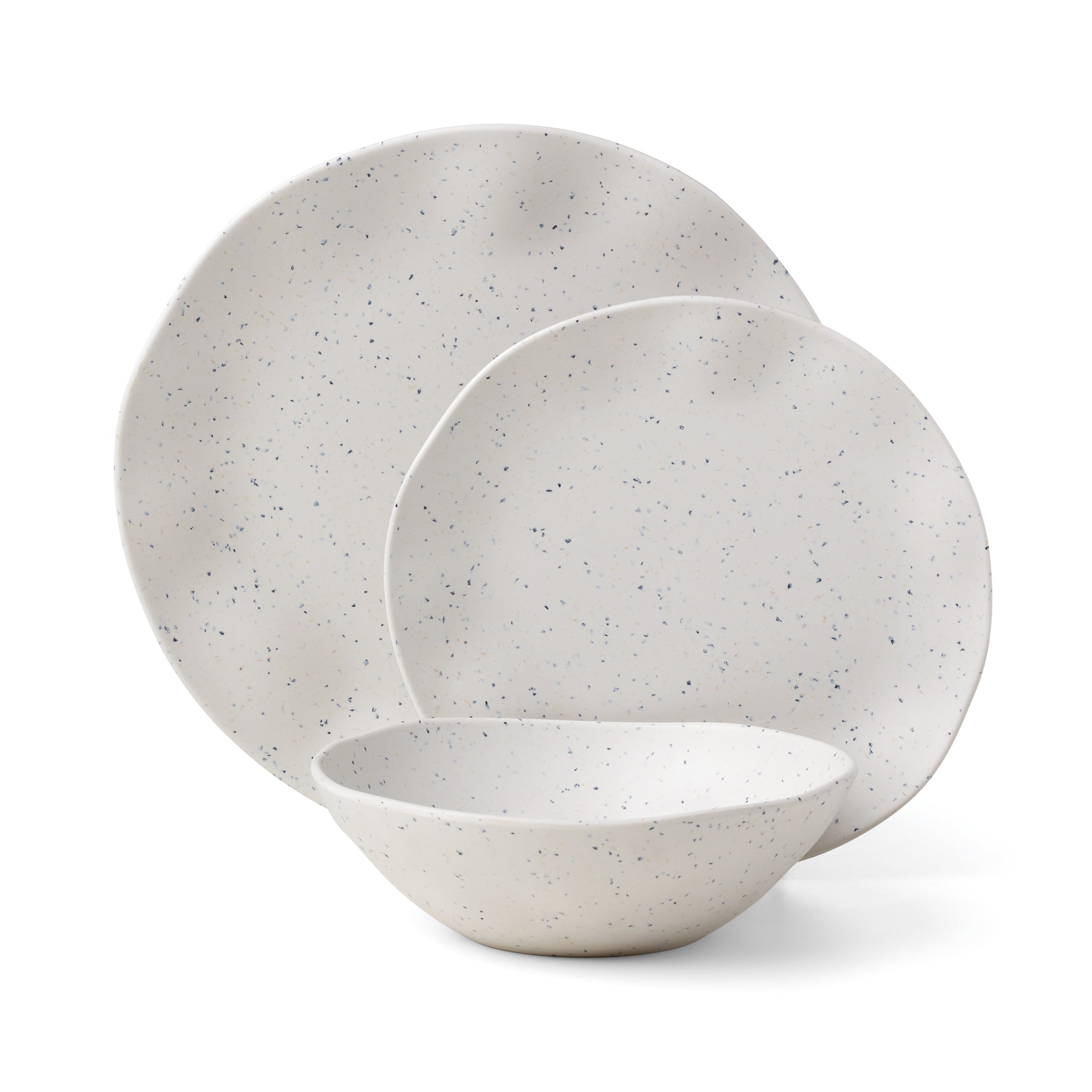 Lenox Westmore Terrazzo Melamine Cream 12-Piece Dinnerware Set - Image 10