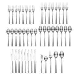Alternative view of Lenox Westmore Gailann Satin 45-Piece Flatware Set with Caddy