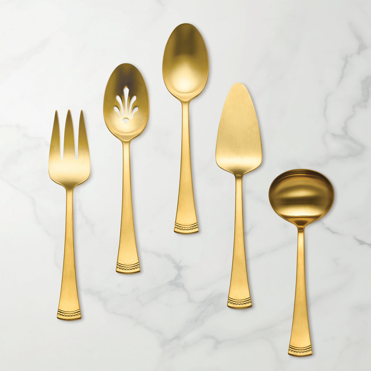Lenox Westmore Portola Gold Satin 5-Piece Hostess Set