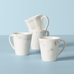 Lenox Westmore Oyster Bay Assorted Mugs, Set of 4