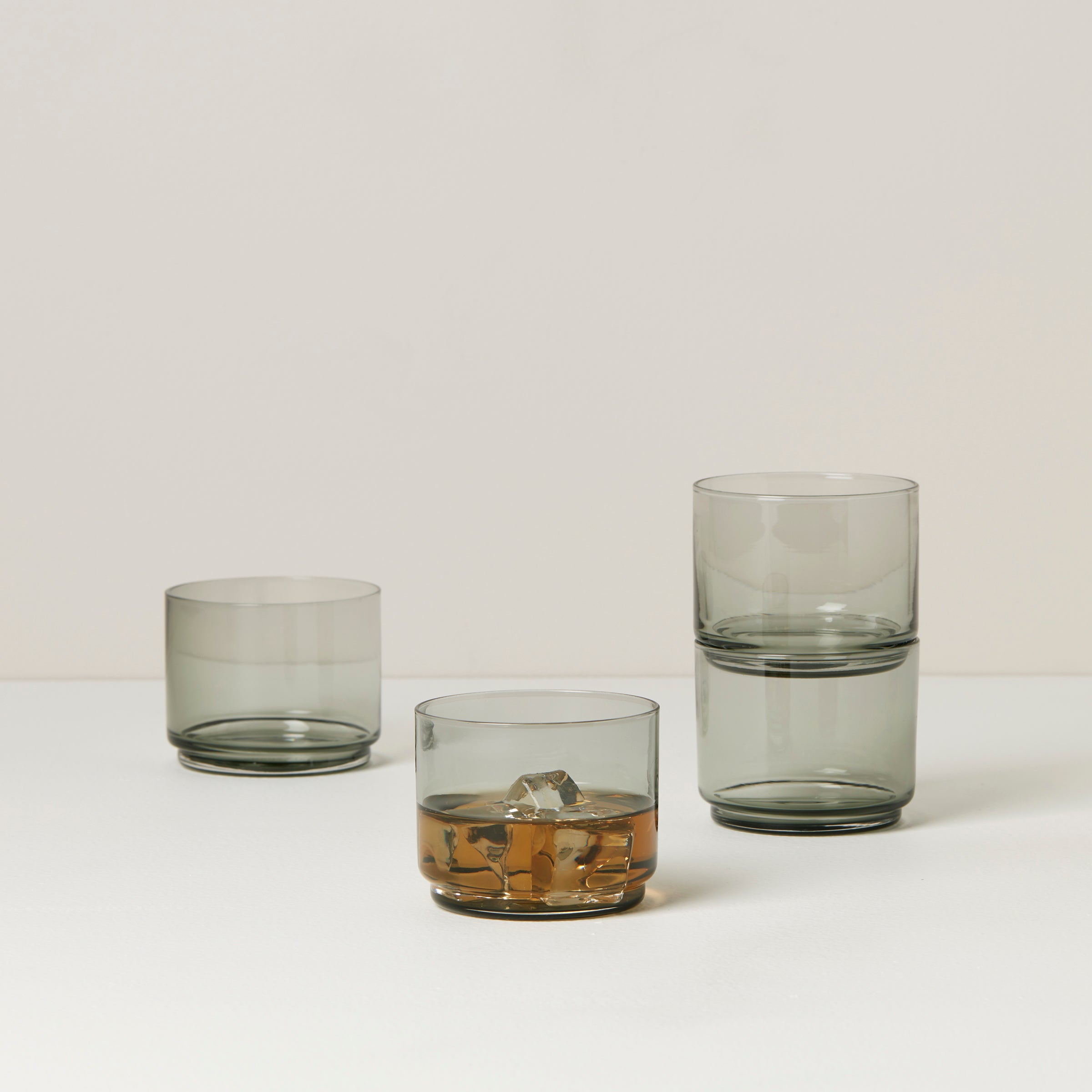 Lenox Westmore Tuscany Classics Stackable Smoke Short Glasses, Set of 4 - Image 2