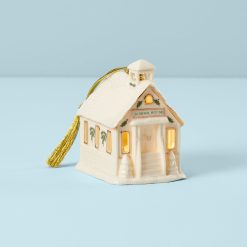 Lenox Westmore Christmas Village School Lit Ornament