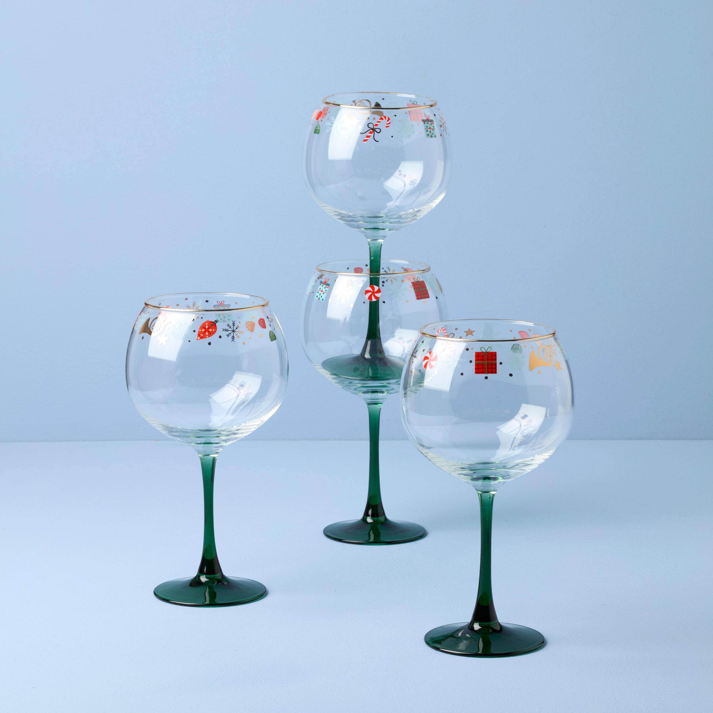 Lenox Westmore Nutcracker Ballet Balloon Wine Glasses, Set of 4