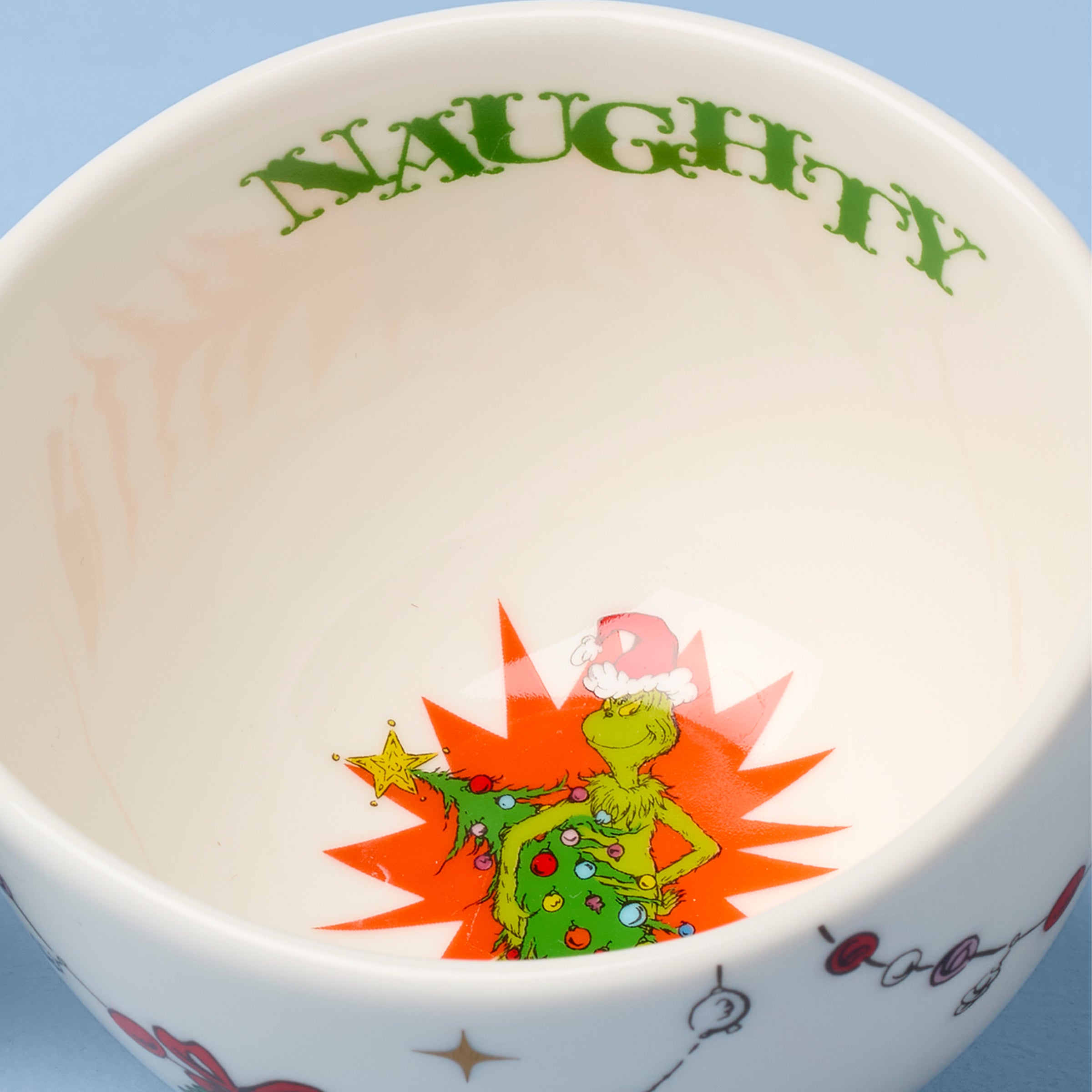 Lenox Westmore Merry Grinchmas Naughty or Nice Double Dip Bowl - Image 6