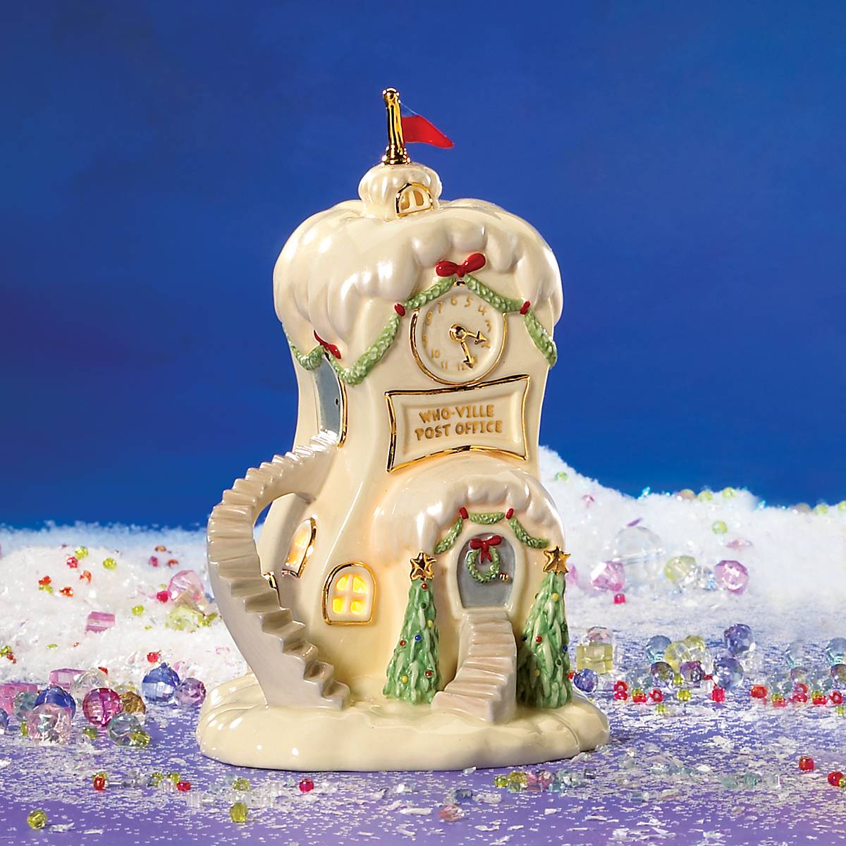 Lenox Westmore Who-Ville Post Office Lit Figurine - Image 4