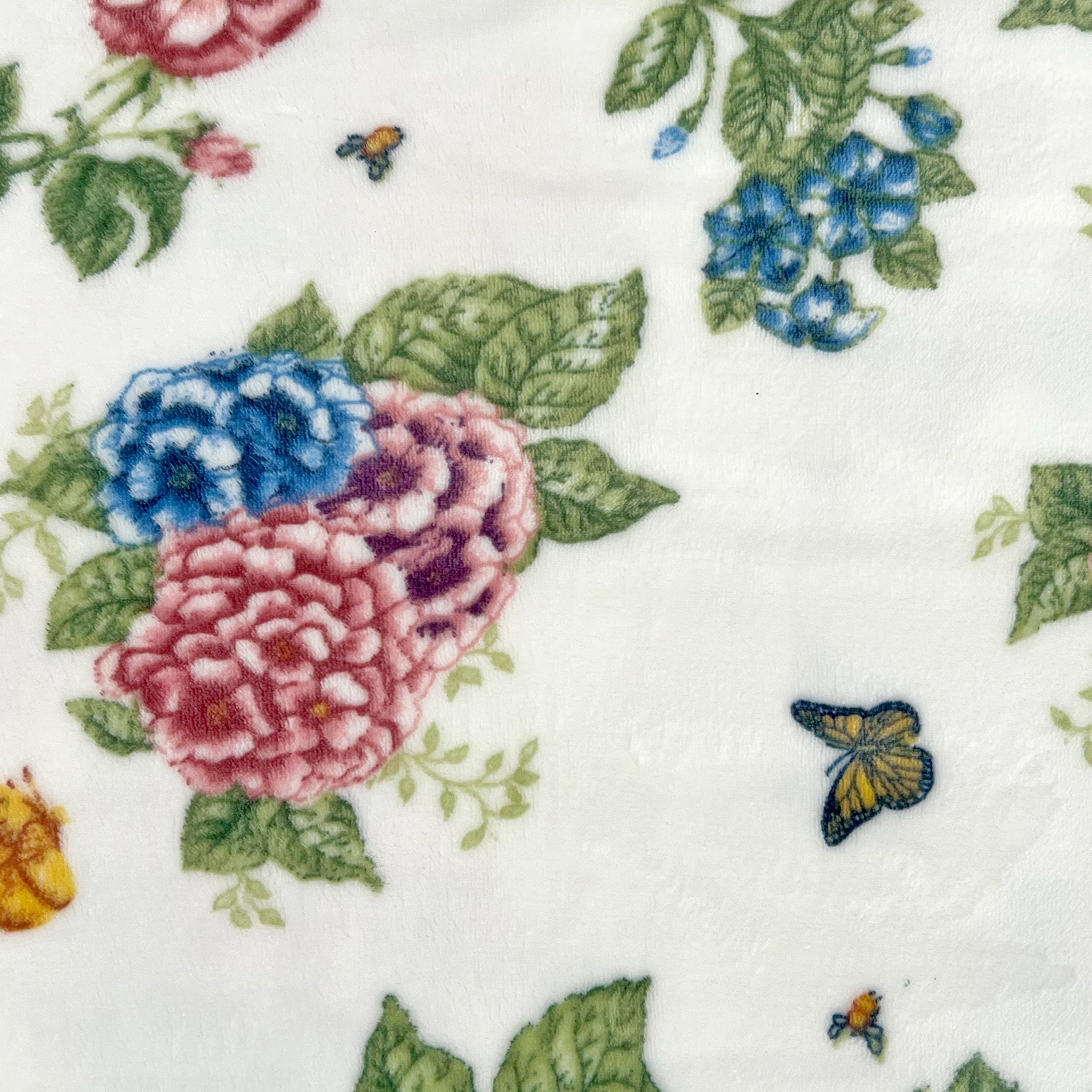 Lenox Westmore Butterfly Meadow Hydrangea Throw Blanket - Image 4