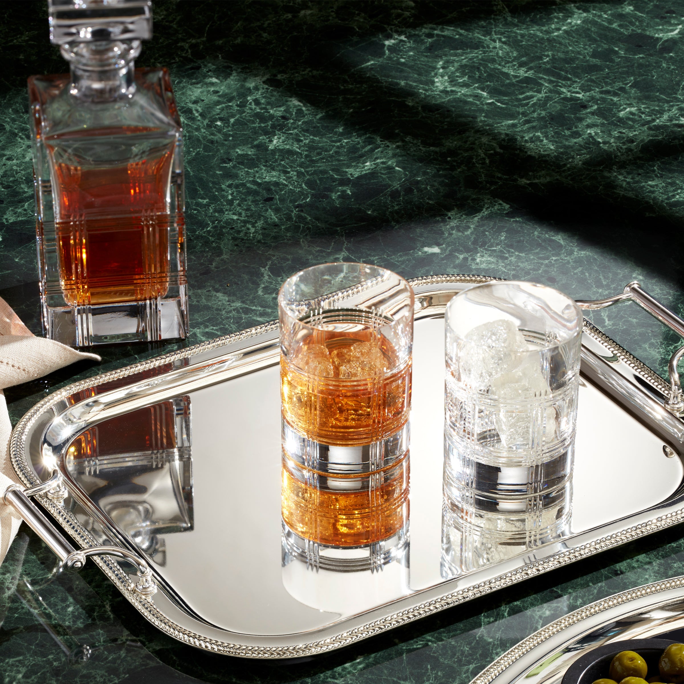 Lenox Westmore Hudson Crystal 5-Piece Whiskey Set - Image 2