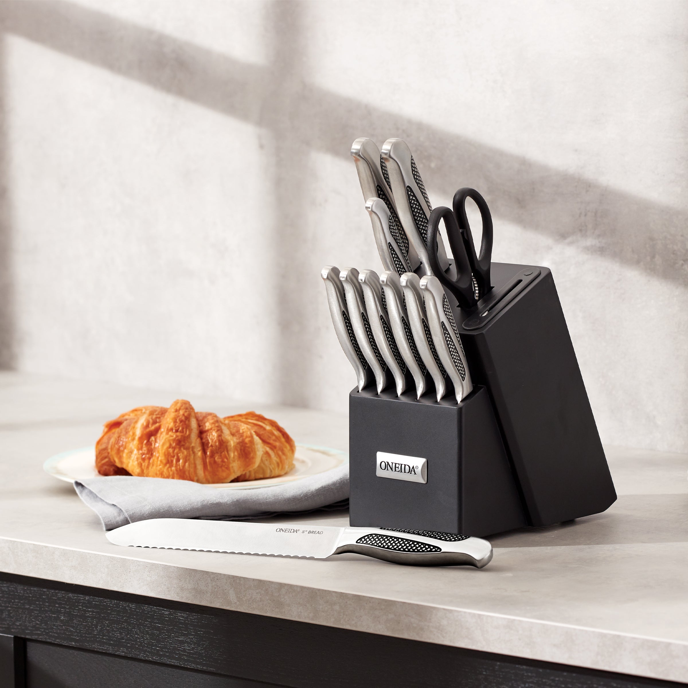 Lenox Westmore Crosshatch 14-Piece Cutlery Block Set - Image 3