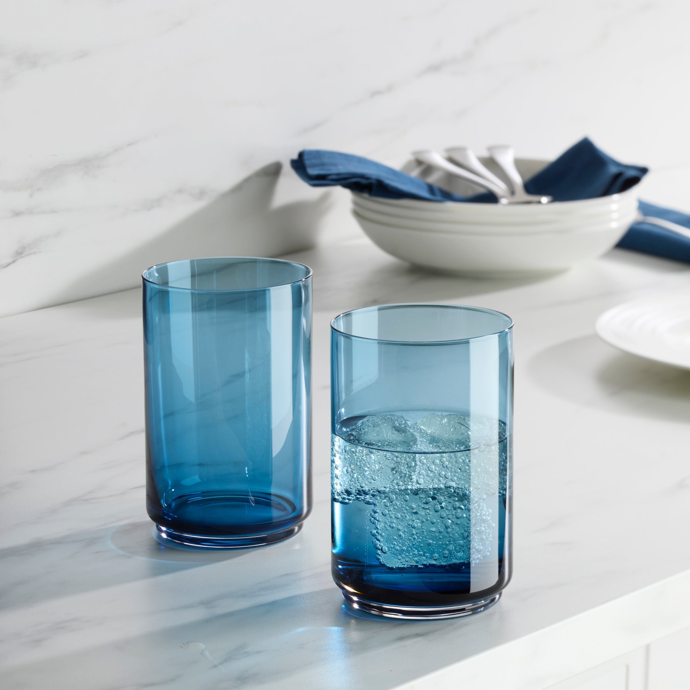 Lenox Westmore Tuscany Classics Stackable Blue Coolers, Set of 4 - Image 3