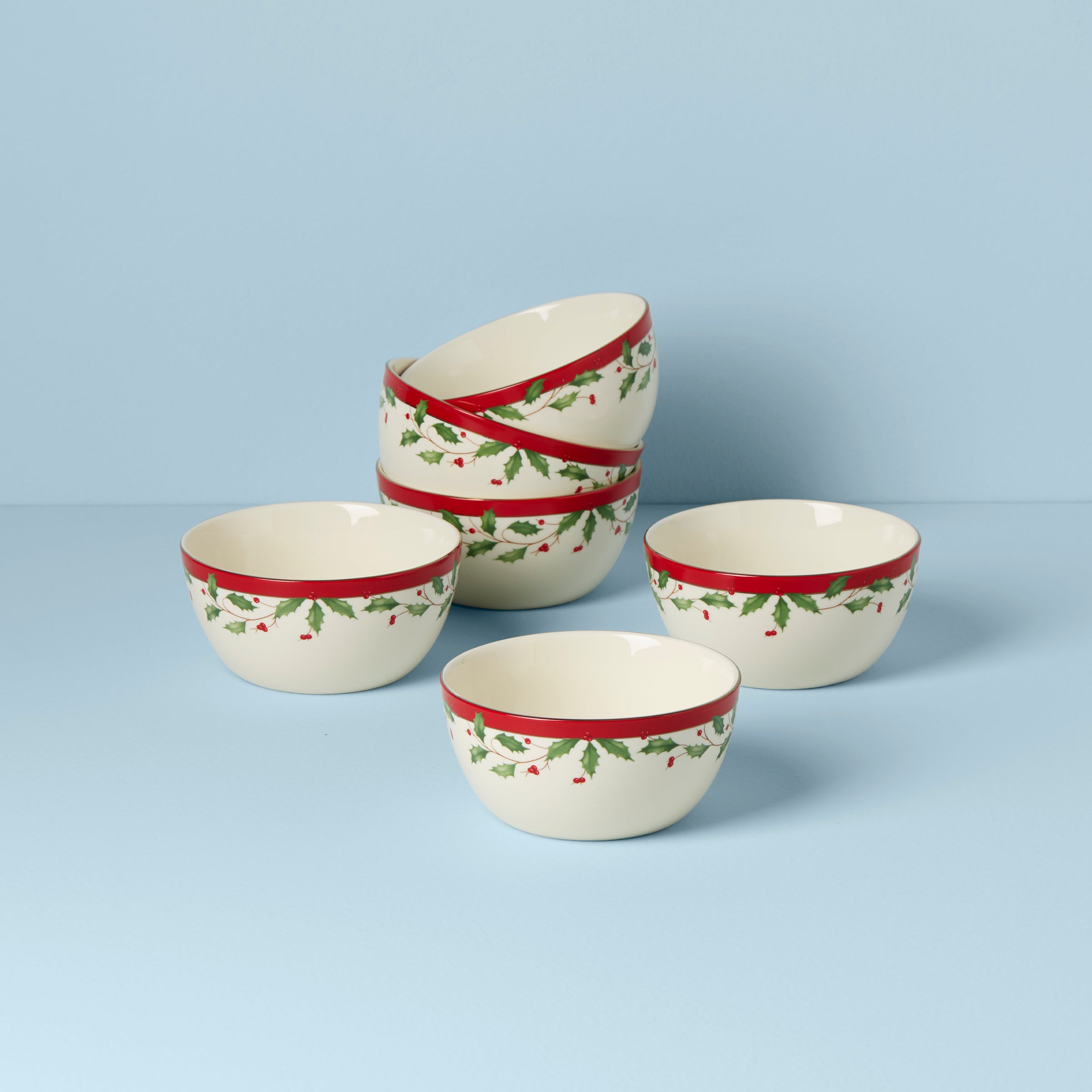 Lenox Westmore Holiday Dessert Bowls, Set of 6