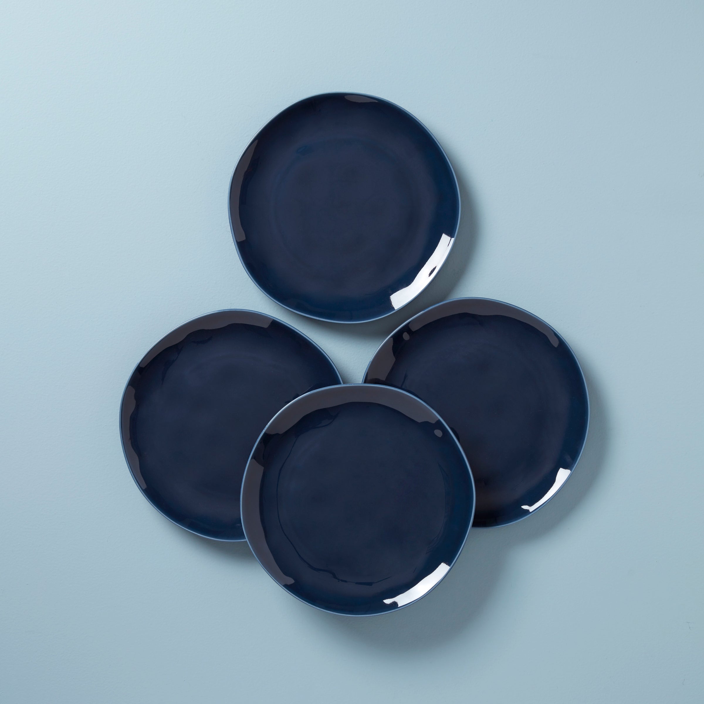 Lenox Westmore Bay Colors Blue Dinner Plates, Set of 4