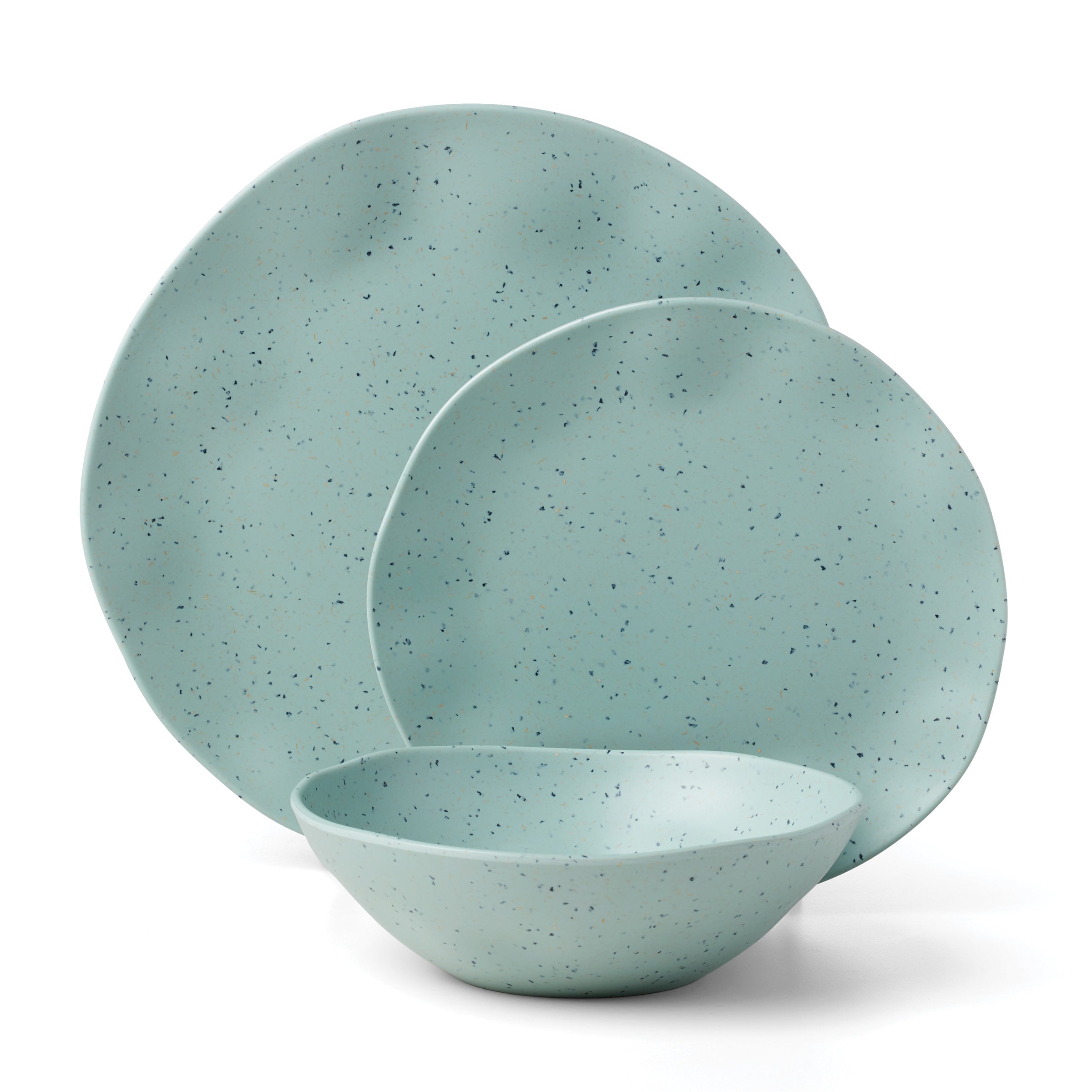 Lenox Westmore Terrazzo Melamine Mint 12-Piece Dinnerware Set - Image 14