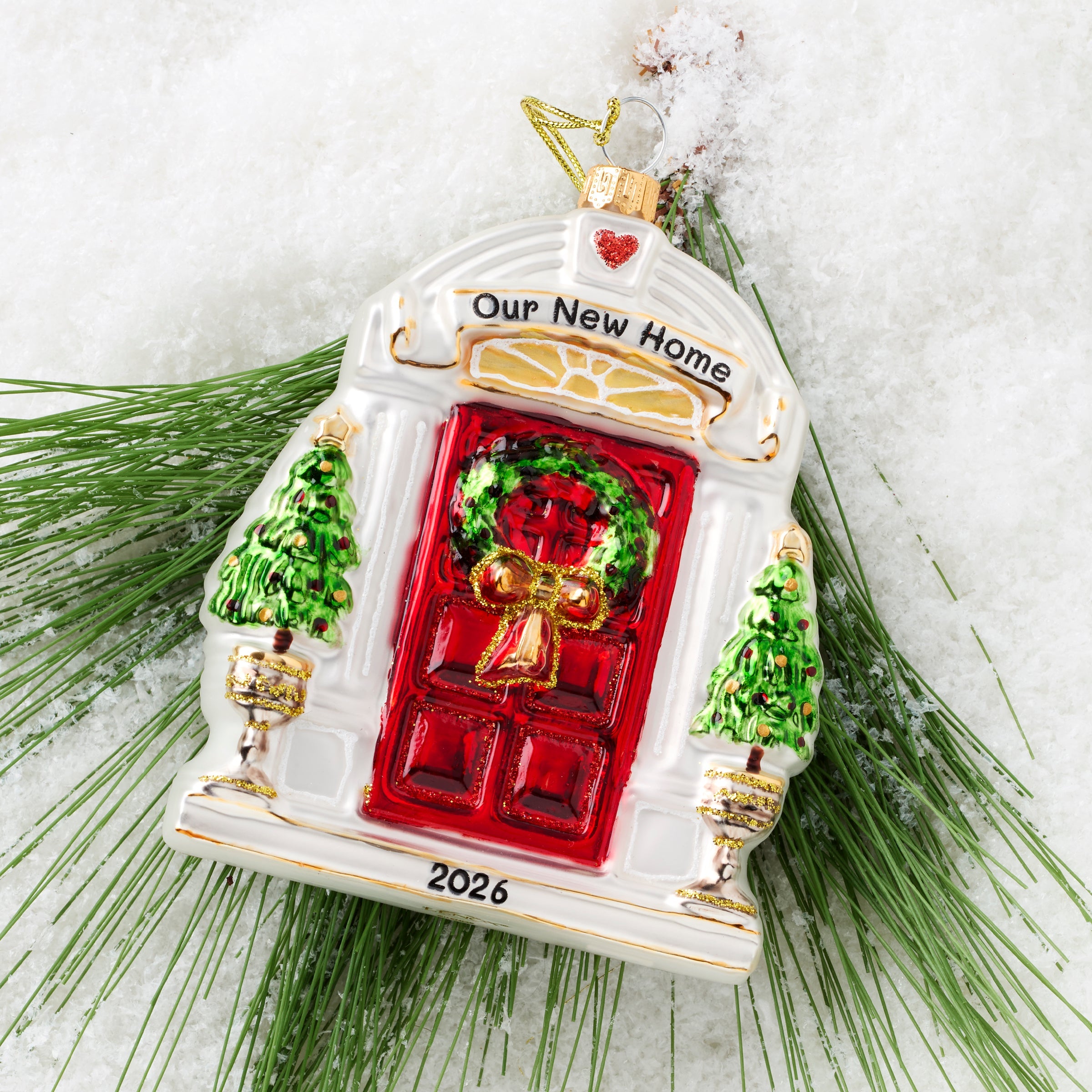 Lenox Westmore 2026 Retro Blown Glass New Home Ornament - Image 3