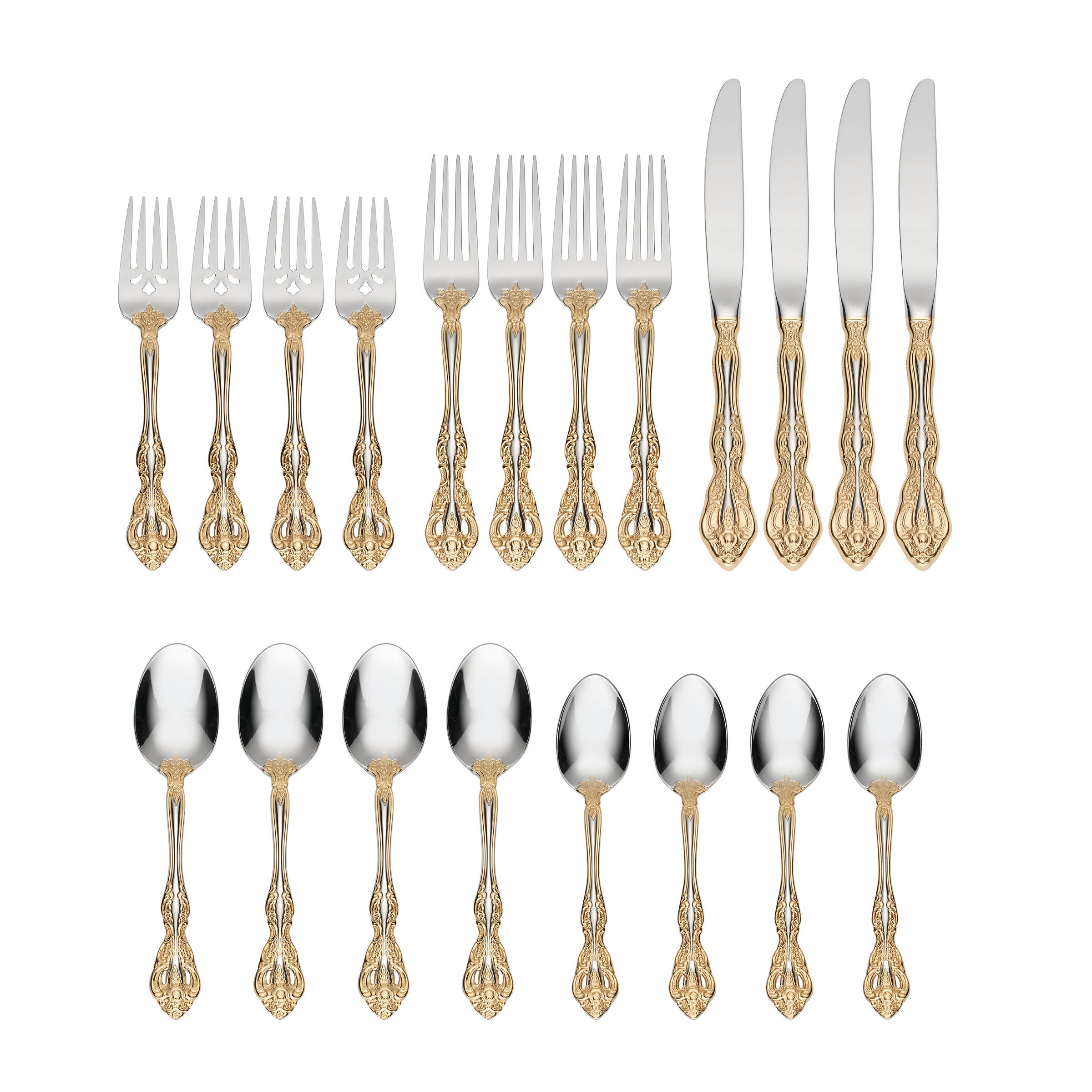 Lenox Westmore Golden Michelangelo 20-Piece Flatware Set - Image 4