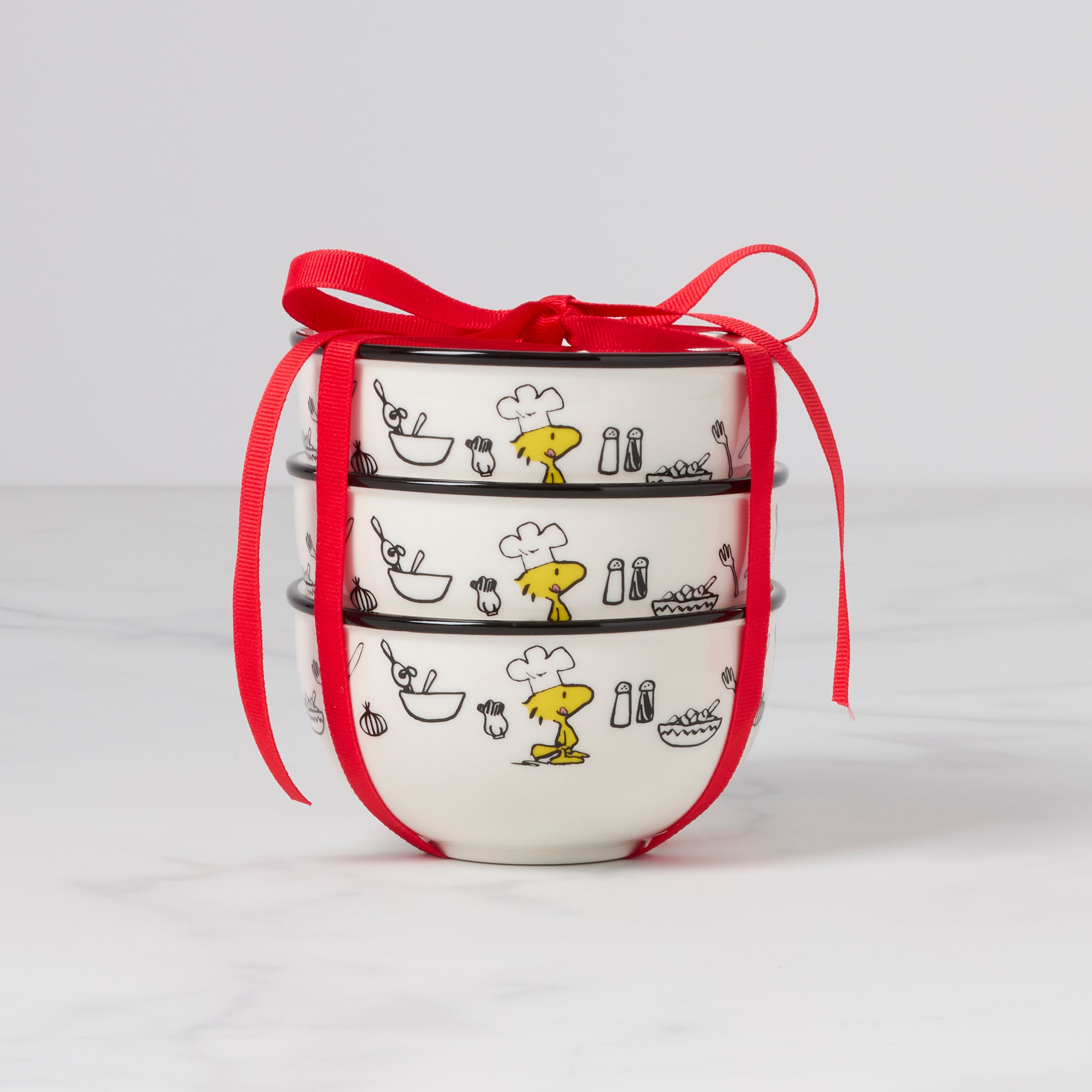 Lenox Westmore Chef Snoopy Mini Bowls, Set of 3