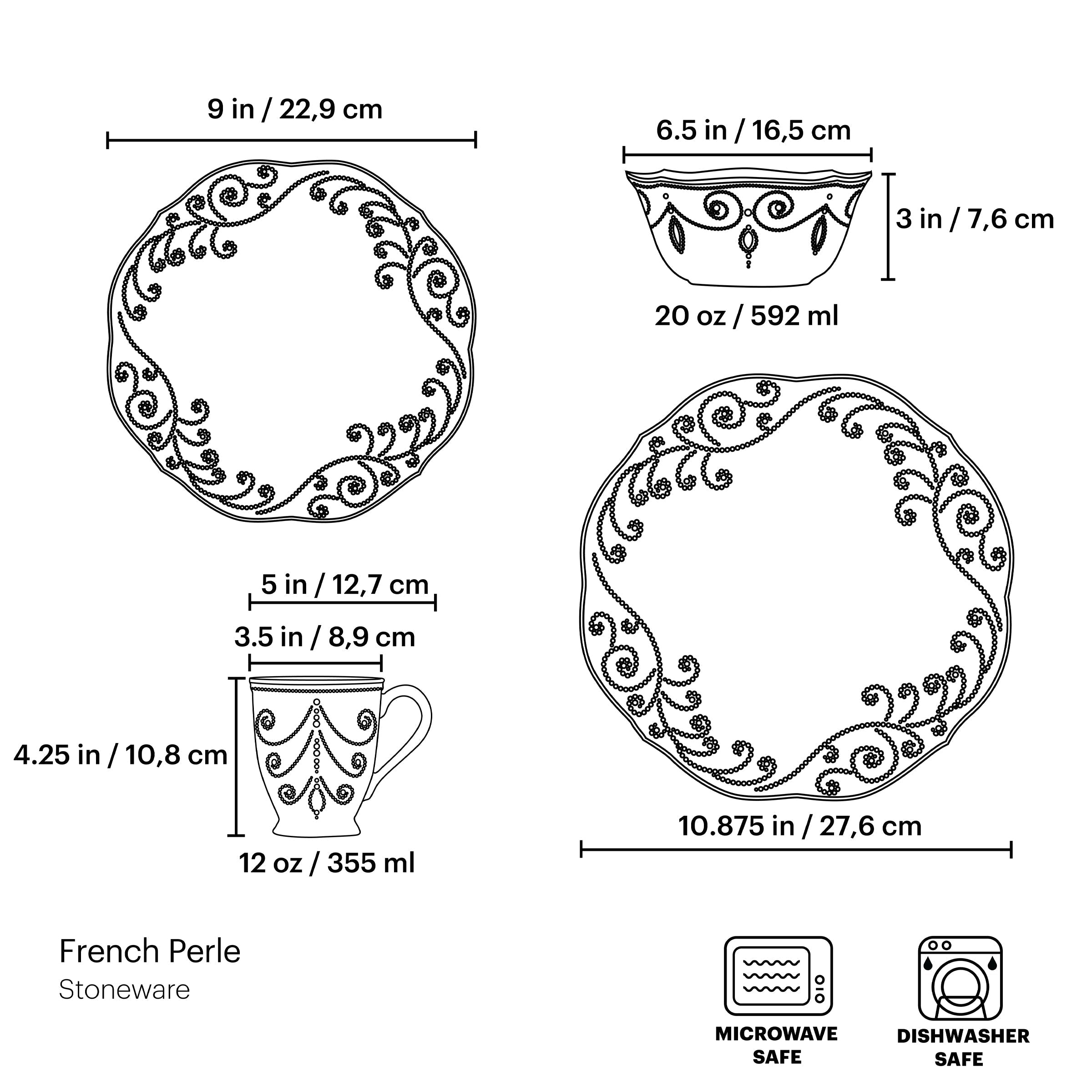 Lenox Westmore French Perle White 4-Piece Place Setting - Image 11