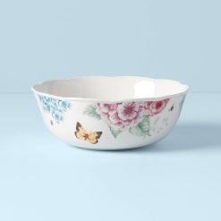 Alternative view of Lenox Westmore Butterfly Meadow Hydrangea Large Serving Bowl