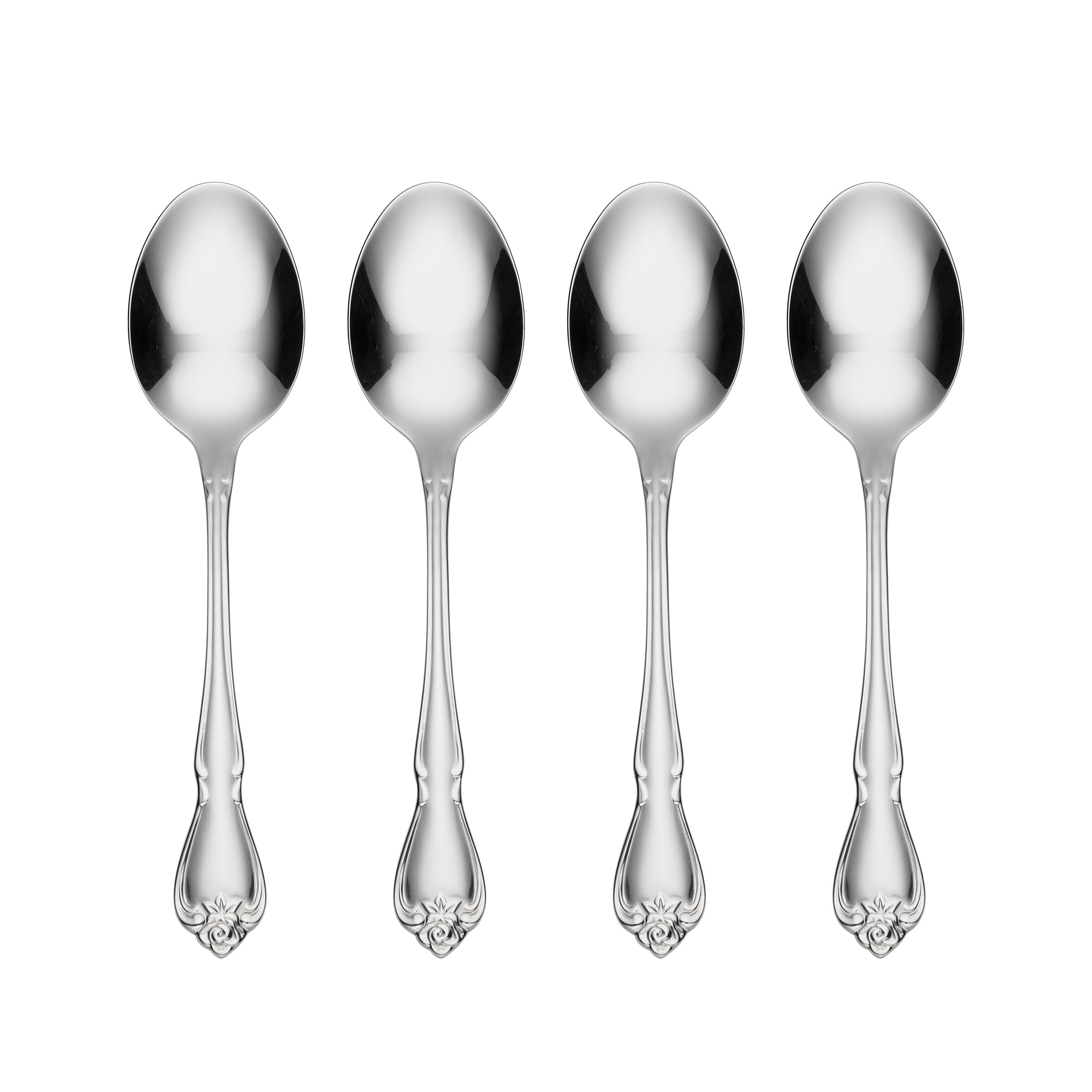 Lenox Westmore True Rose Everyday Flatware Dinner Spoons, Set Of 4