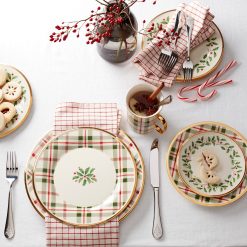 Alternative view of Lenox Westmore Holiday Plaid Accent Plates, Set of 4