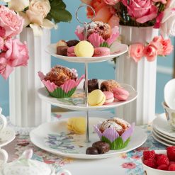 Alternative view of Lenox Westmore Butterfly Meadow 3-Tiered Server