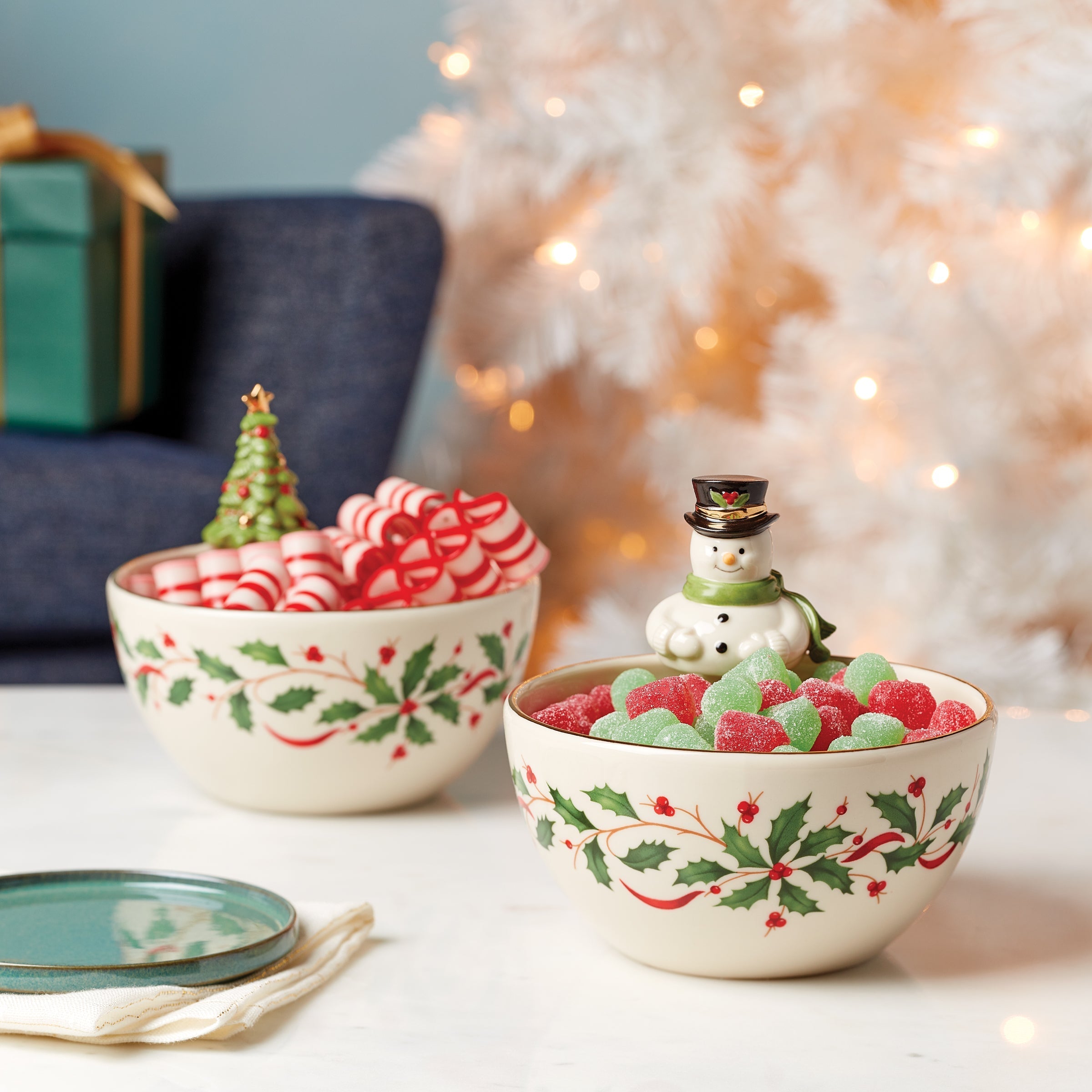 Lenox Westmore Holiday Snowman Bowl - Image 4