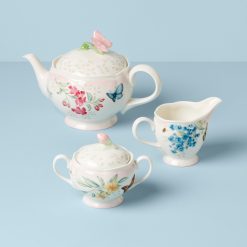 Alternative view of Lenox Westmore Butterfly Meadow Pink Ombre 5-Piece Tea Set