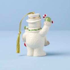 Alternative view of Lenox Westmore 2025 Snowman With Stocking Ornament