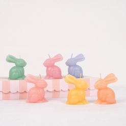 Alternative view of Lenox Westmore Rainbow Mini Bunny Candles, Set of 6