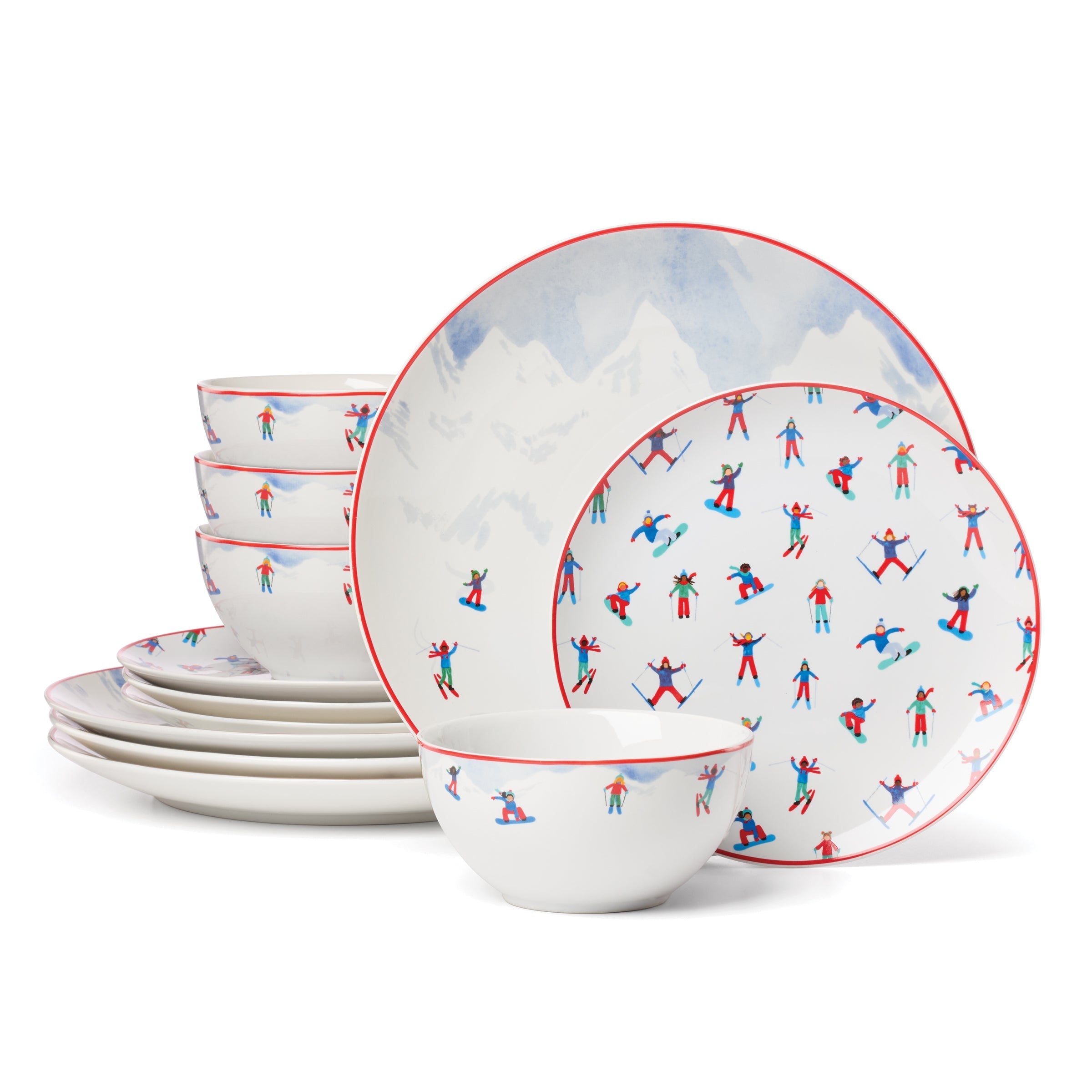 Lenox Westmore Snowbound 12-Piece Dinnerware Set