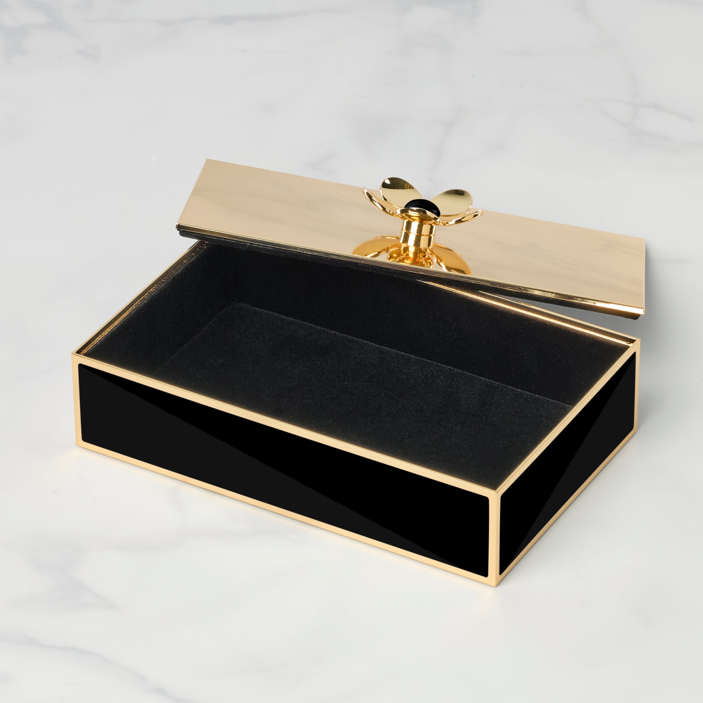 Lenox Westmore Make It Pop Black Large Floral Box - Image 2