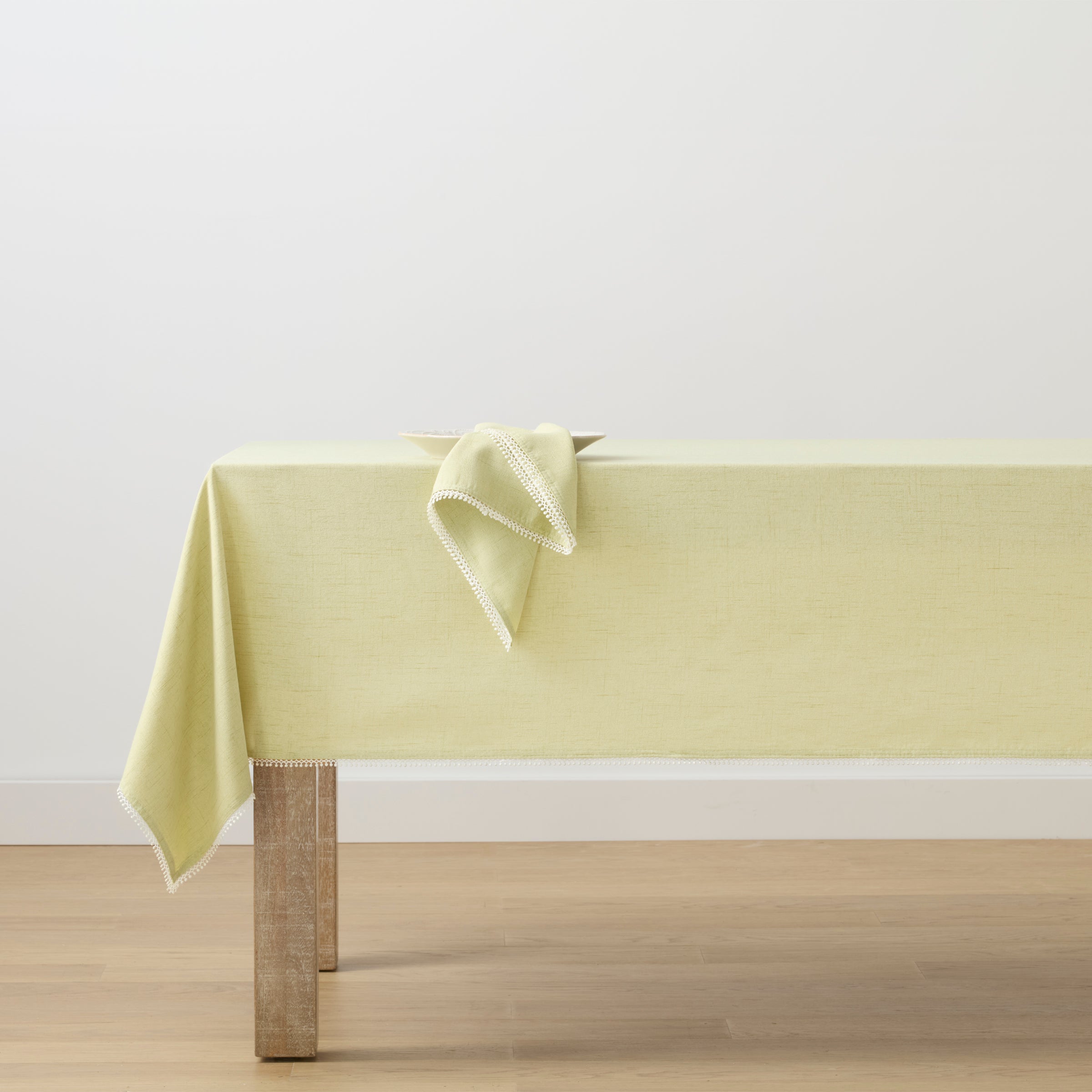 Lenox Westmore French Perle Pistachio 60x120 Tablecloth - Image 2